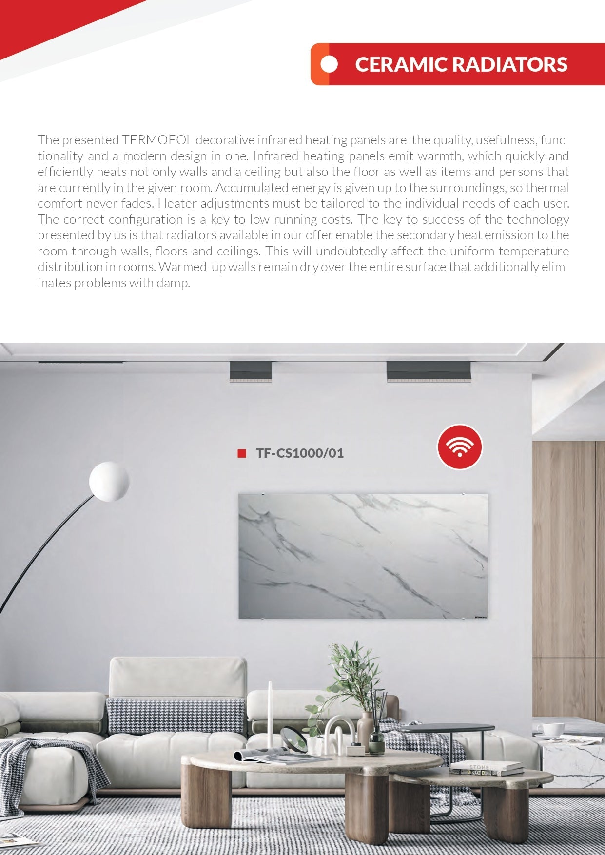 Ceramiczny hybrydowy panel grzewczy Termofol foliegrzewcze.pl