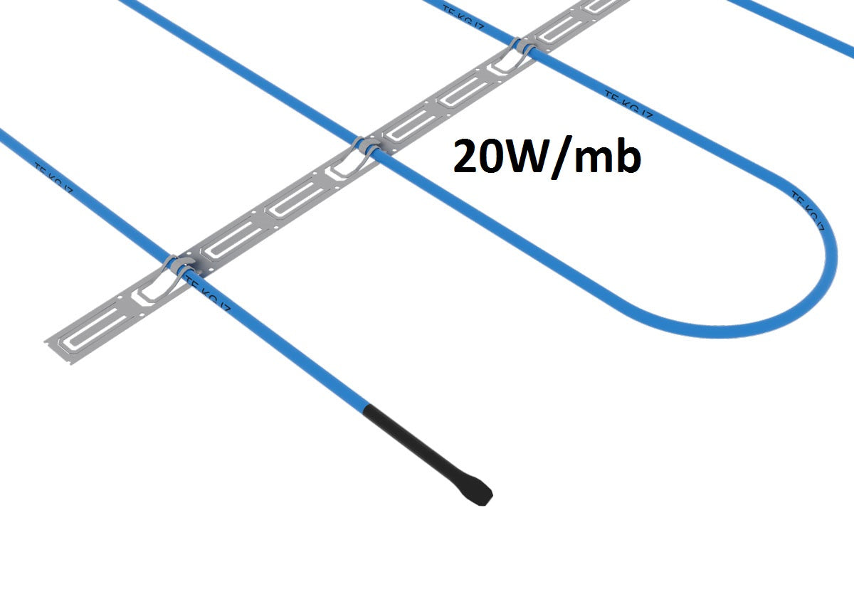 PRZEWODY GRZEWCZE do akumulacyjnego ogrzewania podłogowego TF-KGJZ 10W/mb i 20W/mb