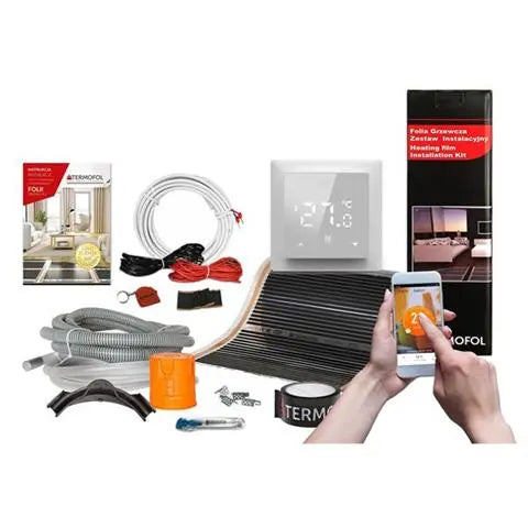 Heating Foil - Self-assembly kits, 0.5 m wide + WIFI Thermostat + accessories