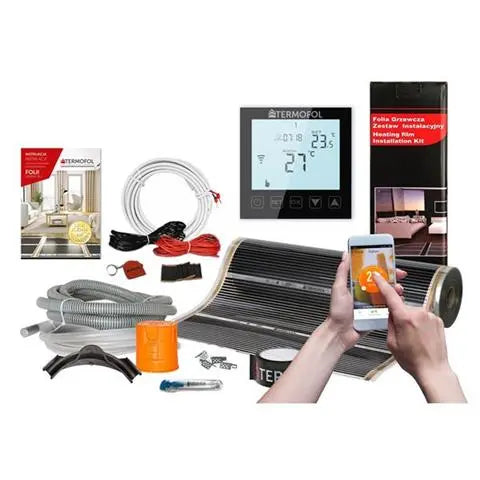 Heating Foil - Self-assembly kits, 0.5 m wide + WIFI Thermostat + accessories